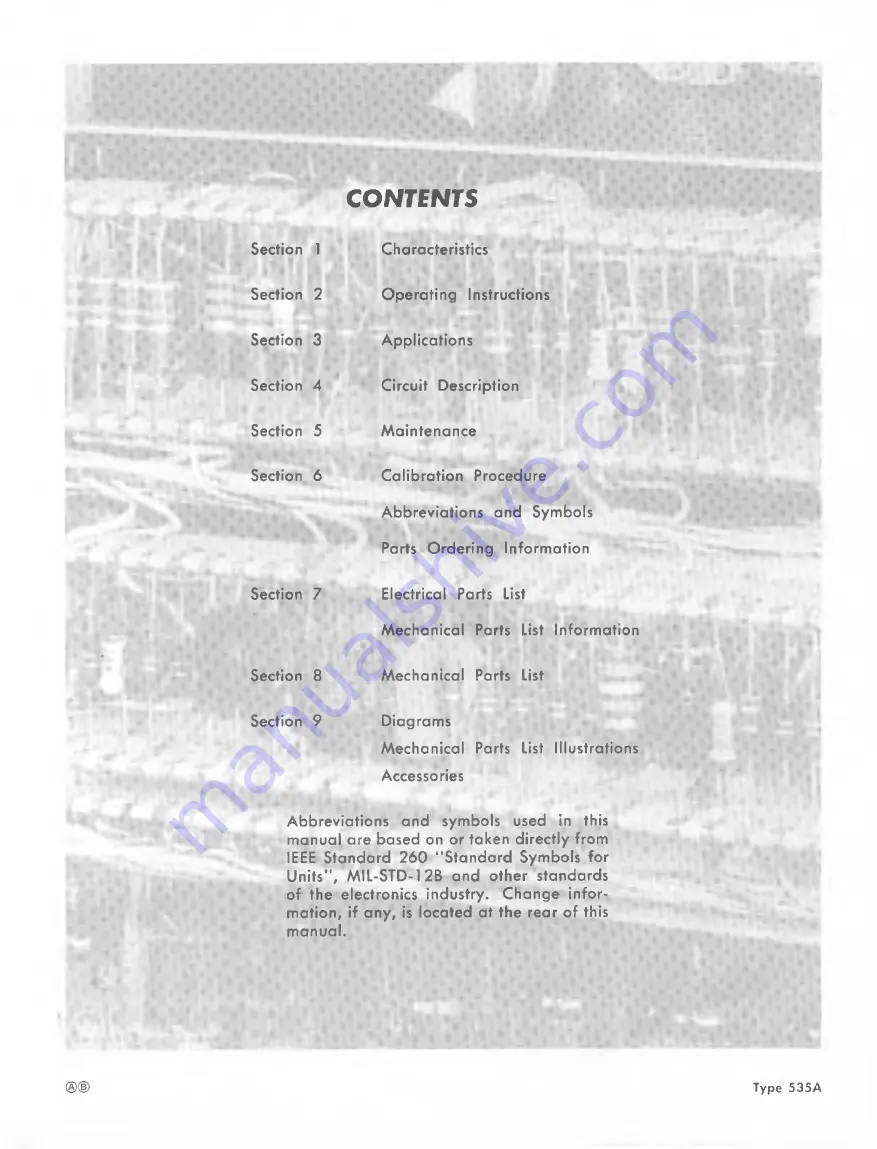 Tektronix 535A Скачать руководство пользователя страница 3