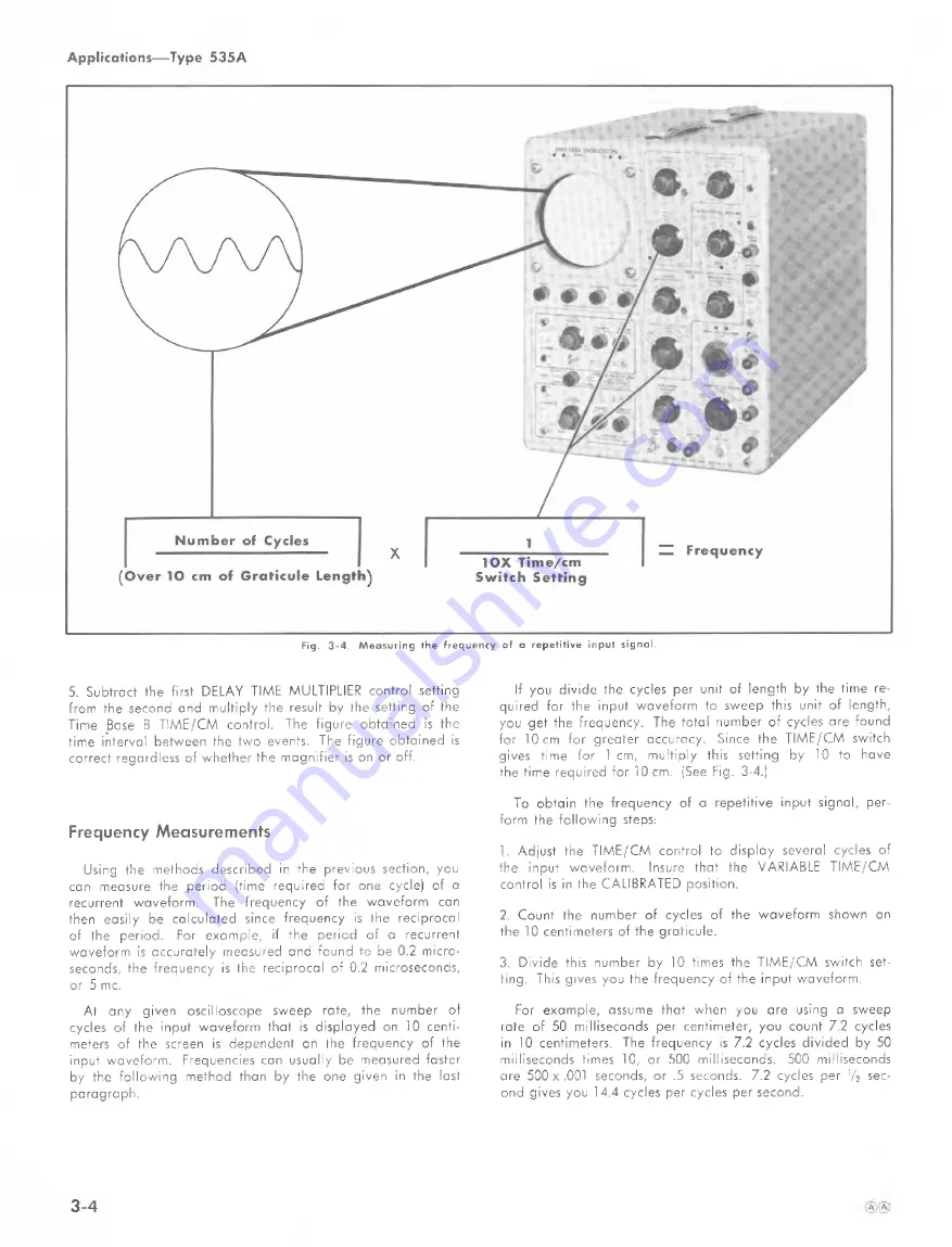 Tektronix 535A Instruction Manual Download Page 26