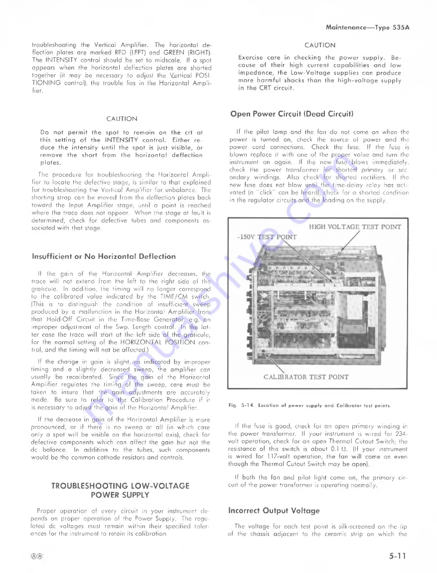 Tektronix 535A Instruction Manual Download Page 55