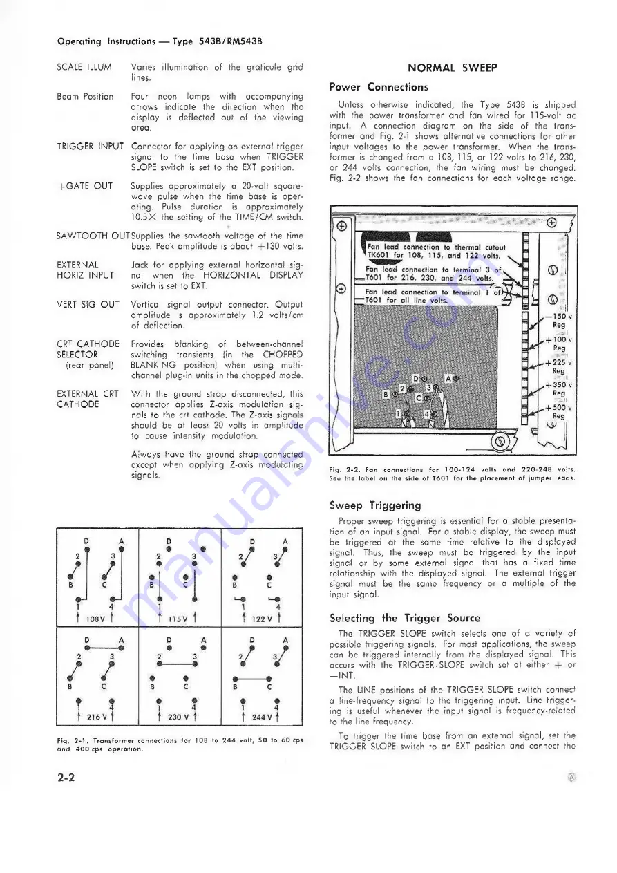 Tektronix 543B Instruction Manual Download Page 8