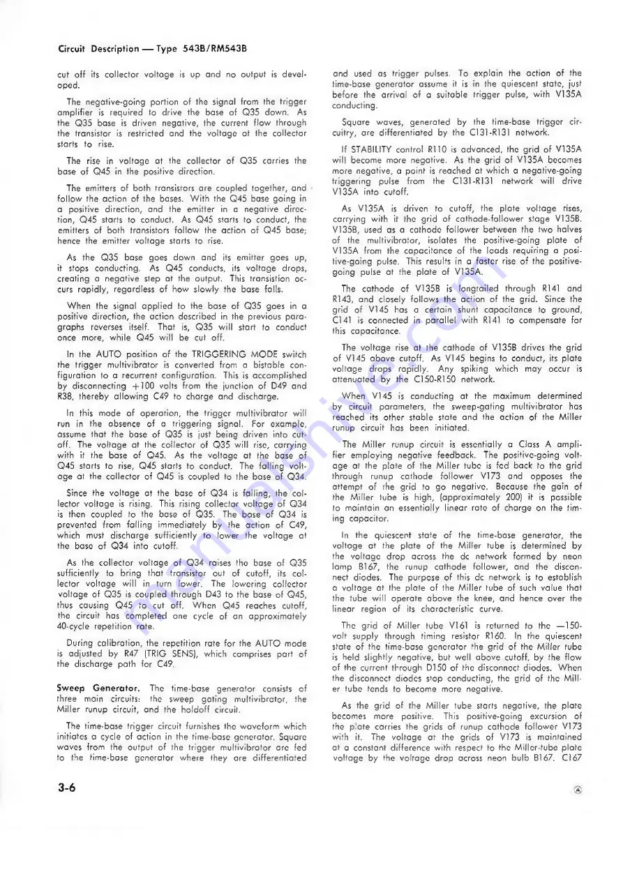 Tektronix 543B Instruction Manual Download Page 17