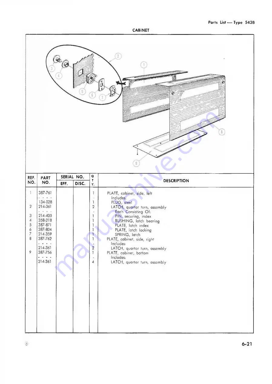 Tektronix 543B Instruction Manual Download Page 57