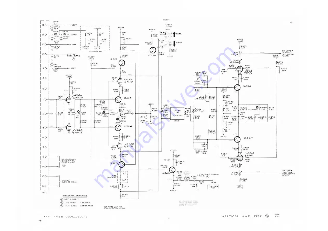 Tektronix 543B Instruction Manual Download Page 81