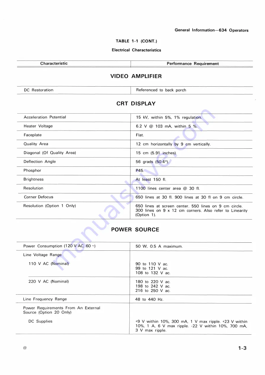 Tektronix 634 Скачать руководство пользователя страница 10