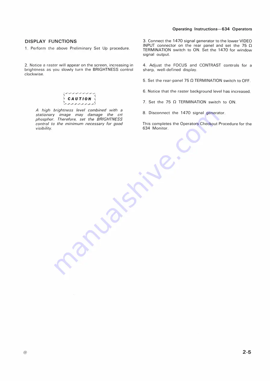 Tektronix 634 Instruction Manual Download Page 20