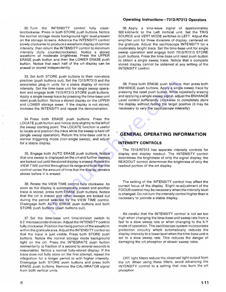 Tektronix 7313/R7313 Instruction Manual Download Page 18