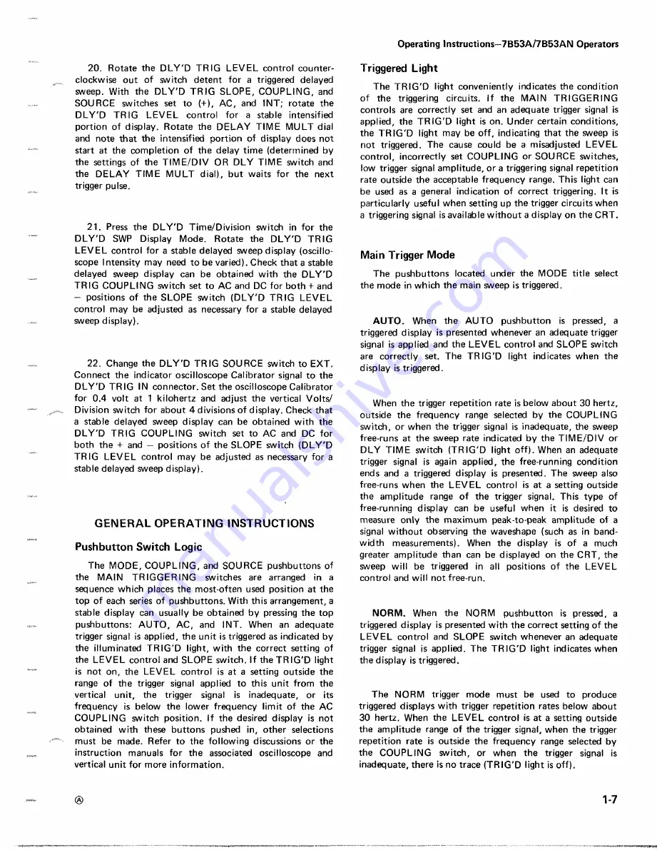 Tektronix 7853A Instruction Manual Download Page 11