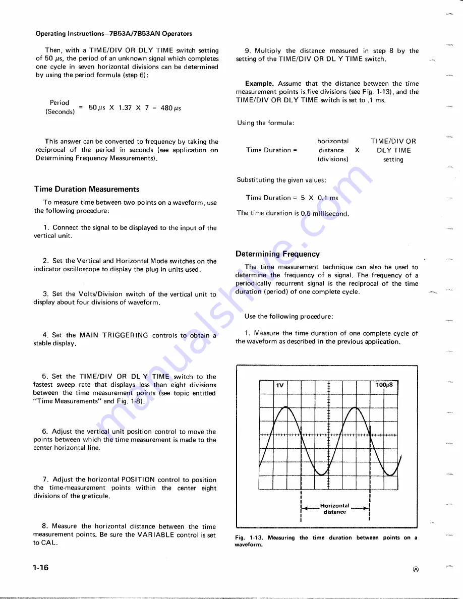 Tektronix 7853A Instruction Manual Download Page 20