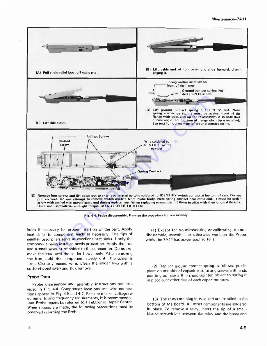 Tektronix 7a11 Instruction Manual Download Page 38