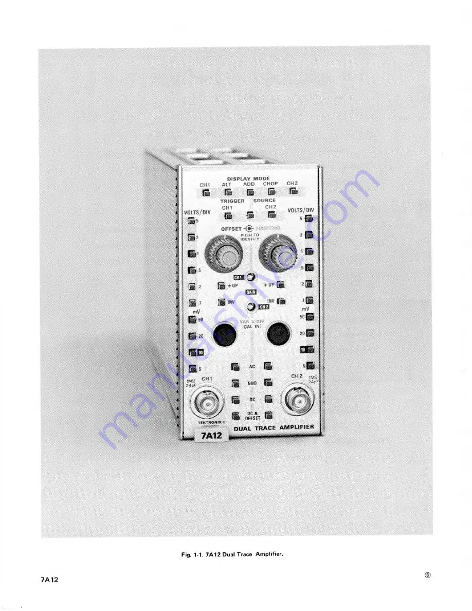 Tektronix 7A12 Instruction Manual Download Page 4