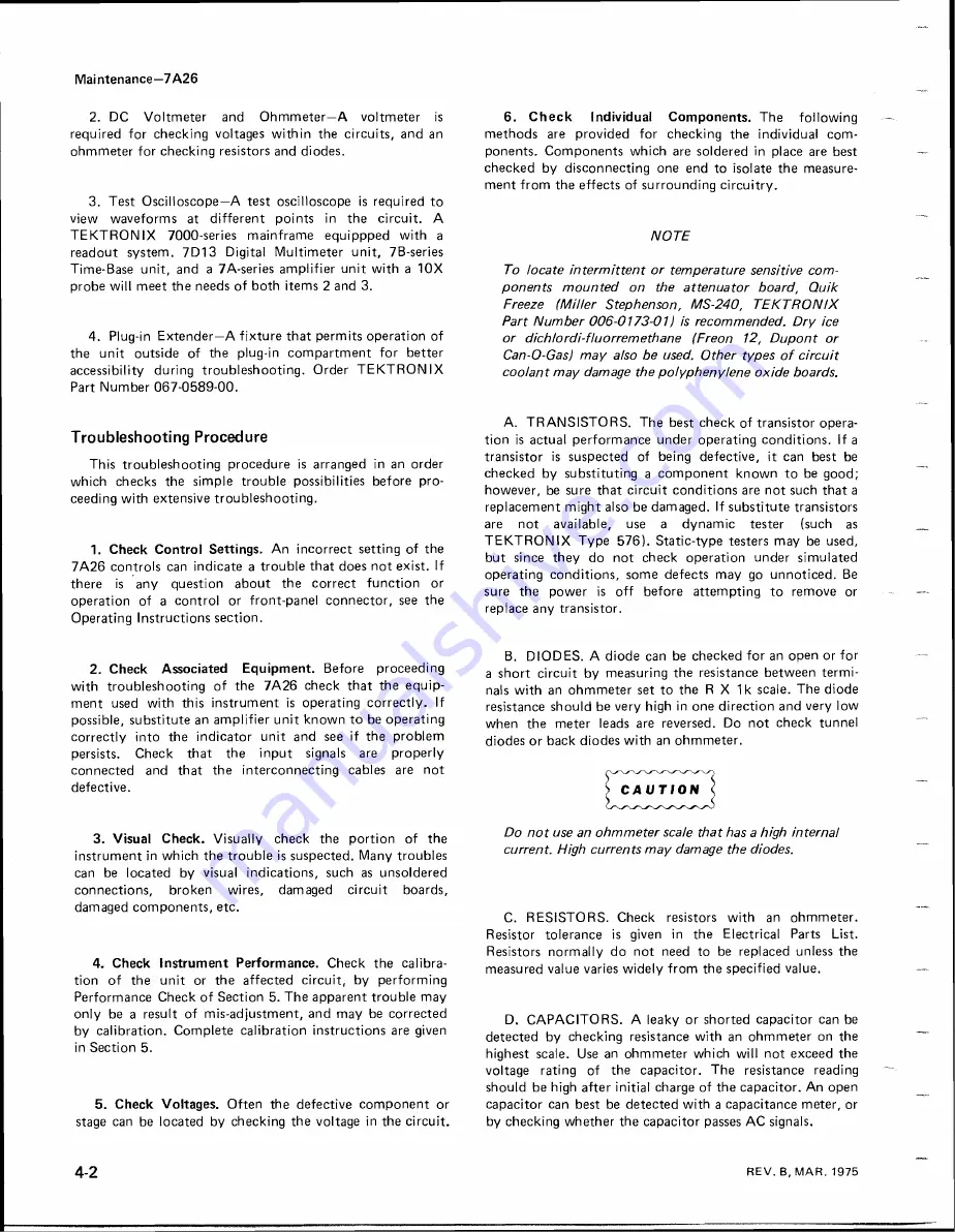 Tektronix 7A26 Instruction Manual Download Page 23