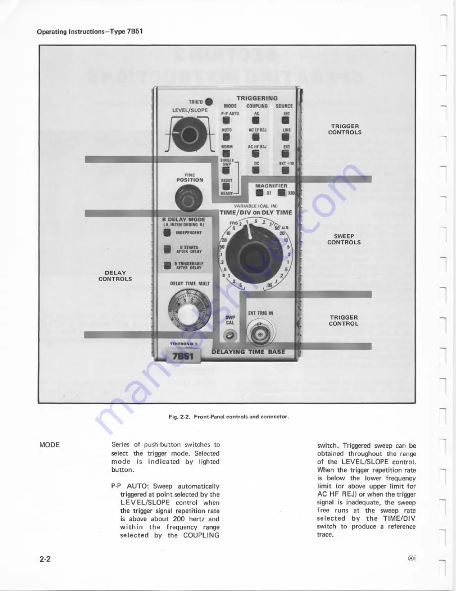 Tektronix 7B51 Instruction Manual Download Page 11