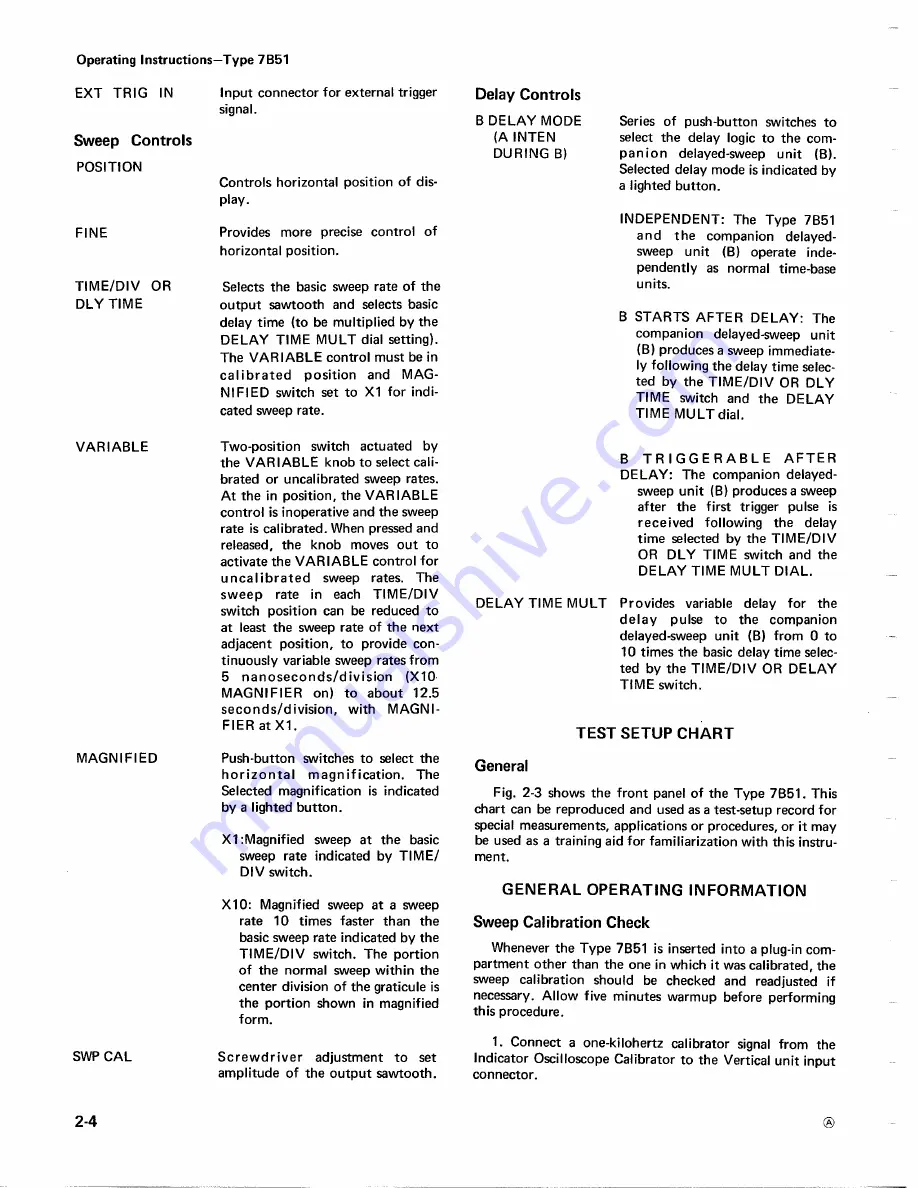 Tektronix 7B51 Instruction Manual Download Page 13