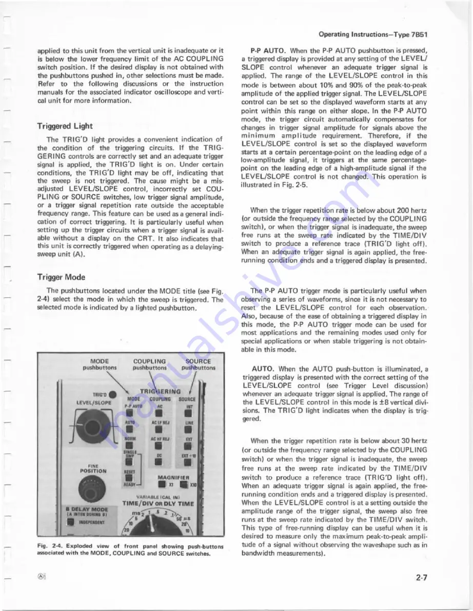 Tektronix 7B51 Instruction Manual Download Page 16