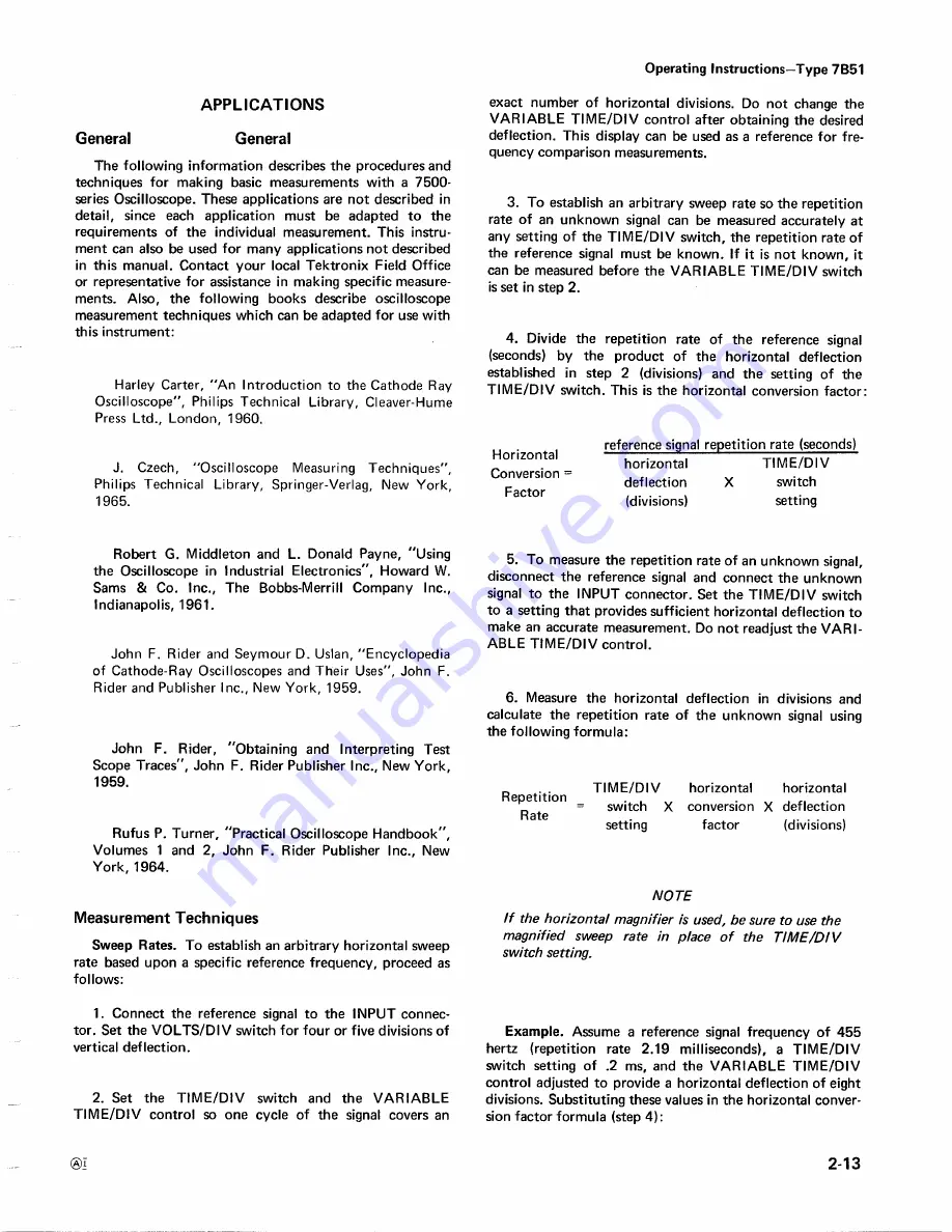 Tektronix 7B51 Instruction Manual Download Page 22