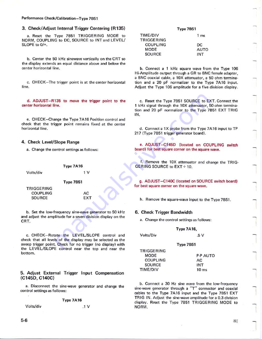 Tektronix 7B51 Instruction Manual Download Page 59