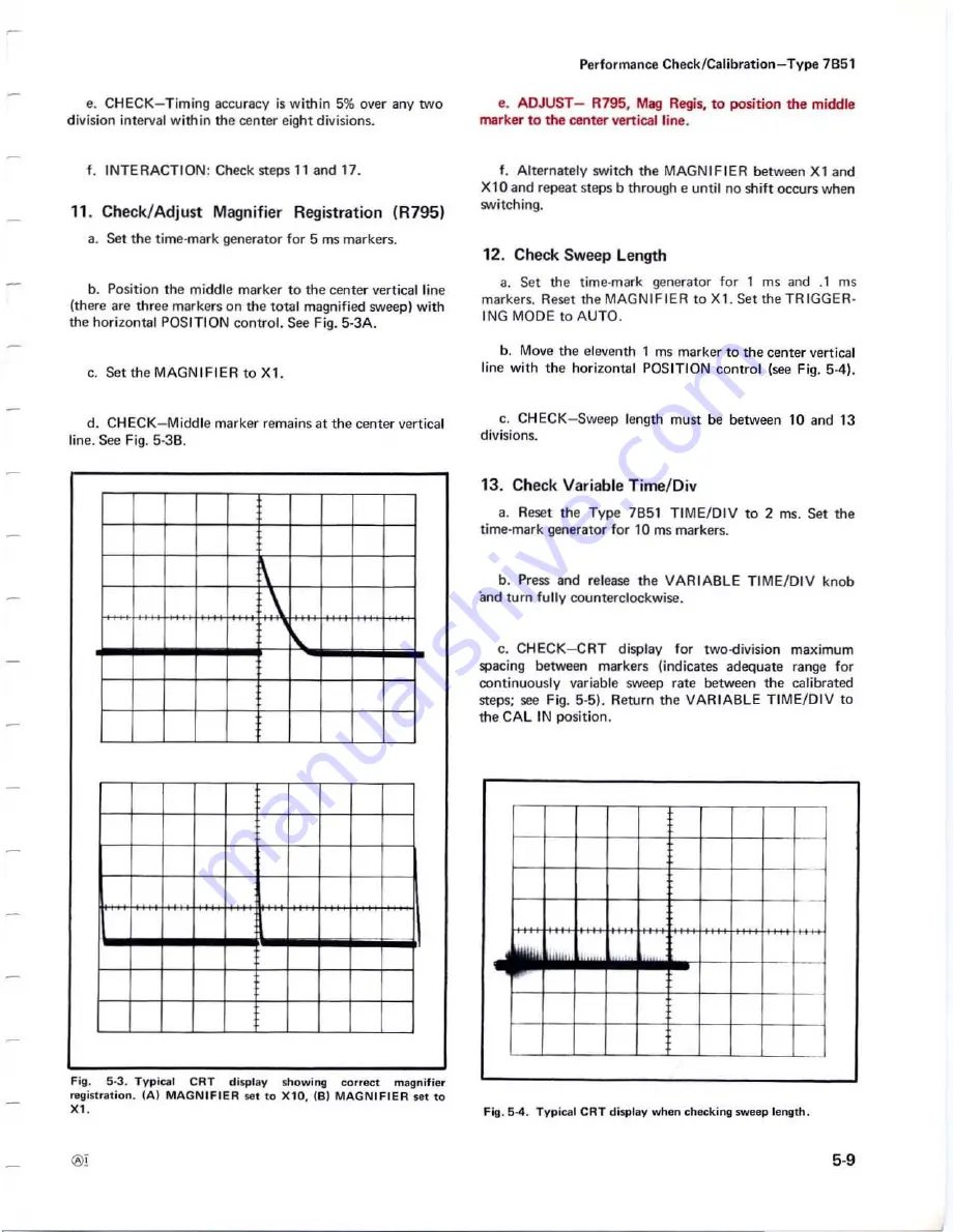 Tektronix 7B51 Instruction Manual Download Page 62