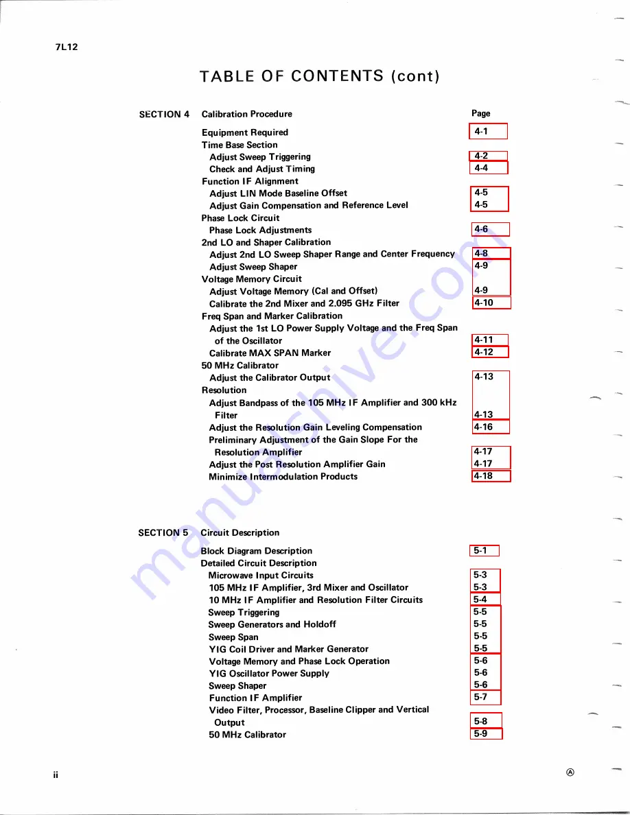 Tektronix 7L12 Скачать руководство пользователя страница 5