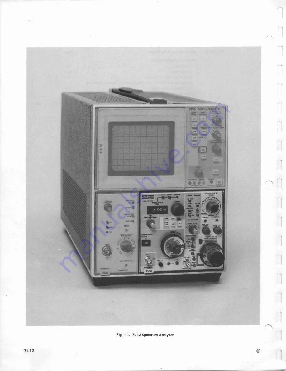 Tektronix 7L12 Скачать руководство пользователя страница 7