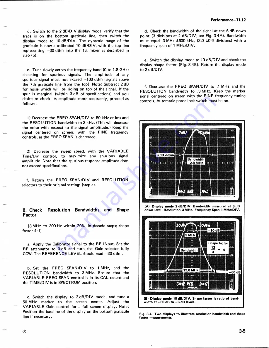 Tektronix 7L12 Скачать руководство пользователя страница 30