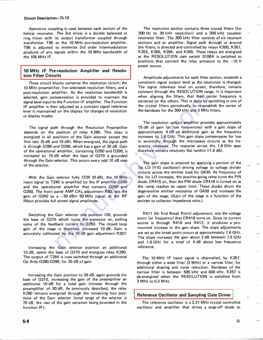 Tektronix 7L12 Instruction Manual Download Page 61