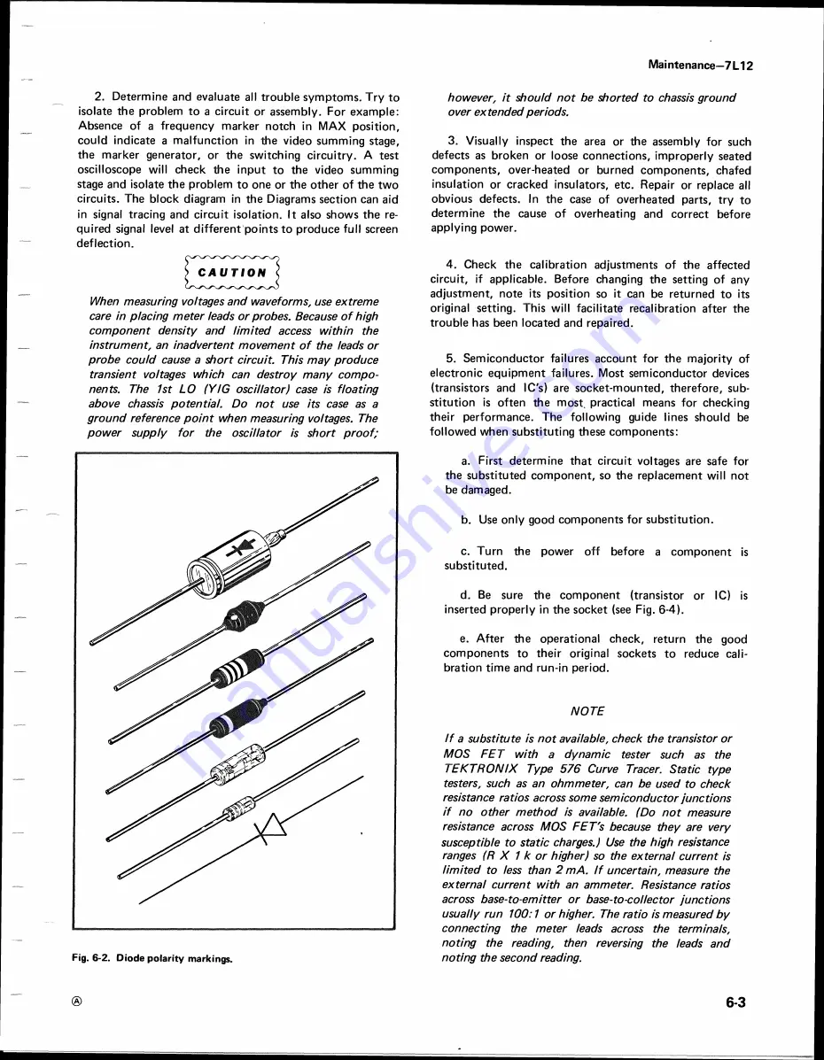 Tektronix 7L12 Instruction Manual Download Page 69