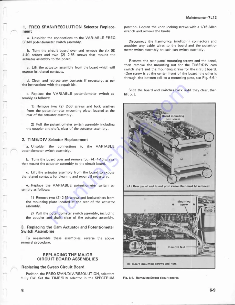 Tektronix 7L12 Instruction Manual Download Page 75