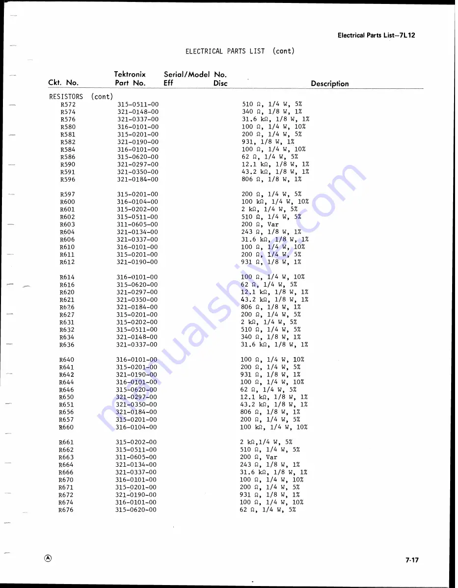 Tektronix 7L12 Instruction Manual Download Page 98