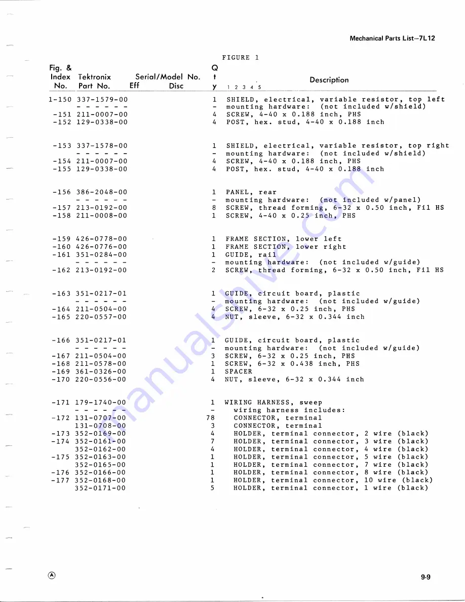 Tektronix 7L12 Instruction Manual Download Page 196