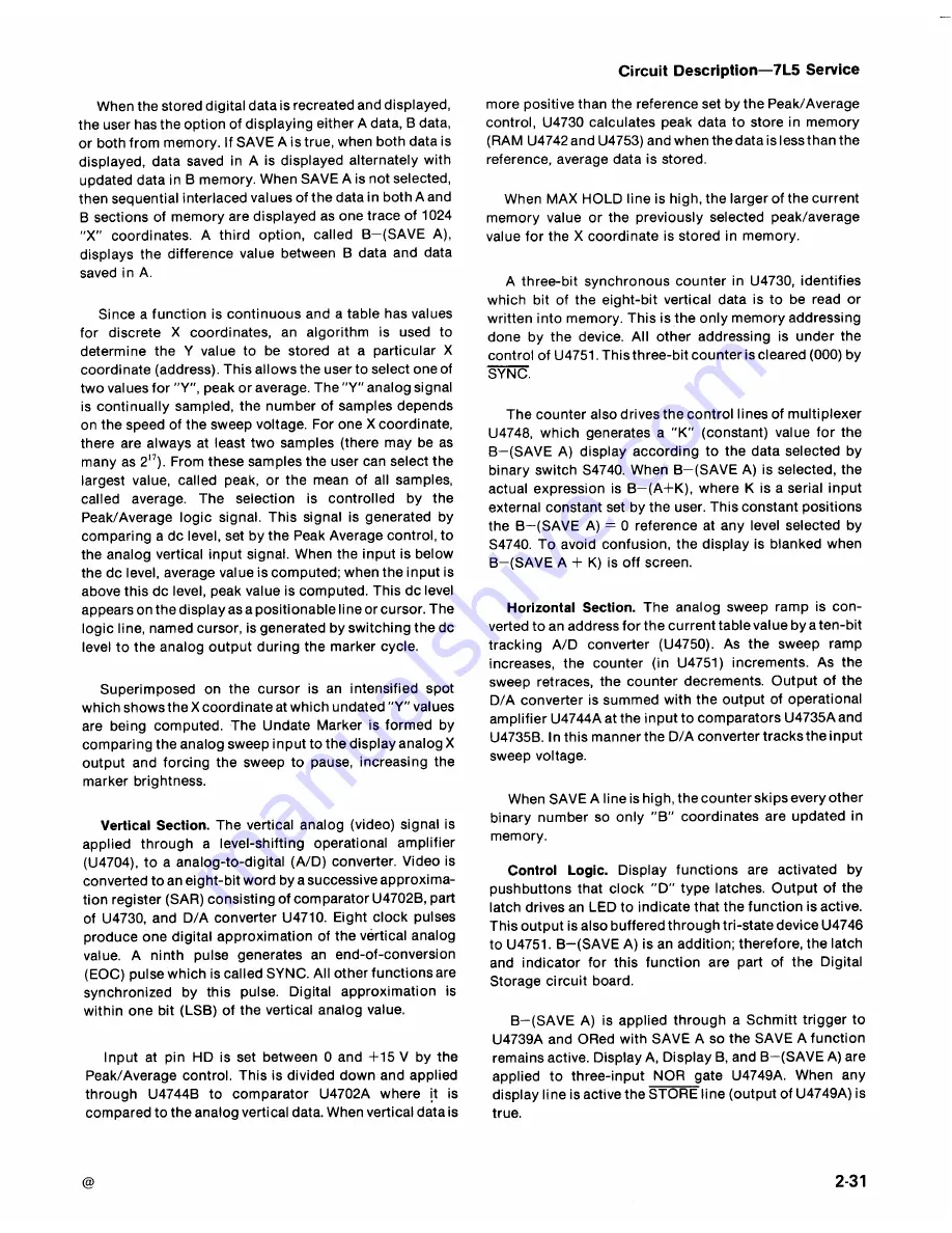 Tektronix 7L5 Instruction Manual Download Page 41