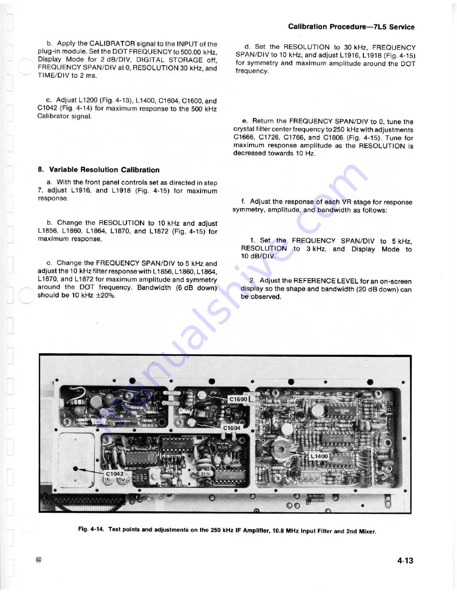 Tektronix 7L5 Скачать руководство пользователя страница 61