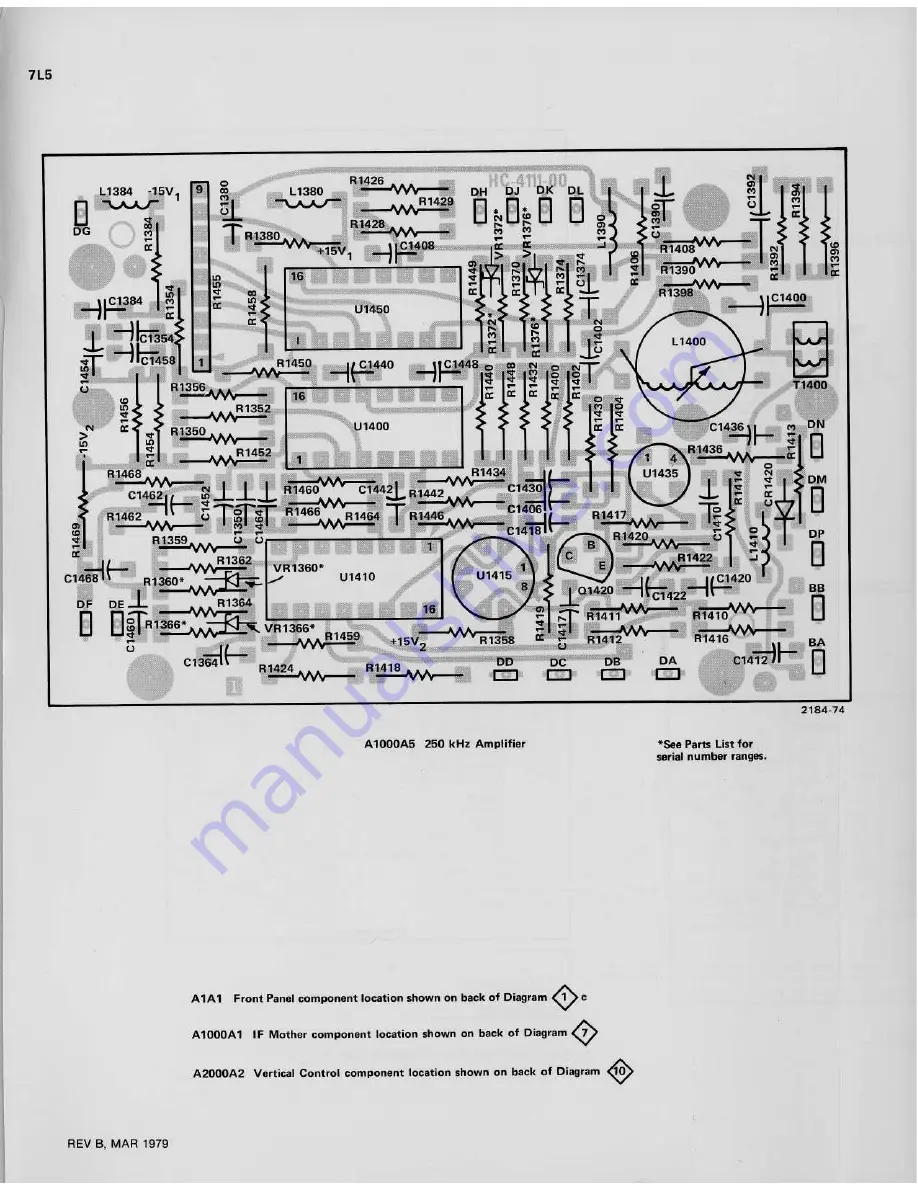 Tektronix 7L5 Скачать руководство пользователя страница 181