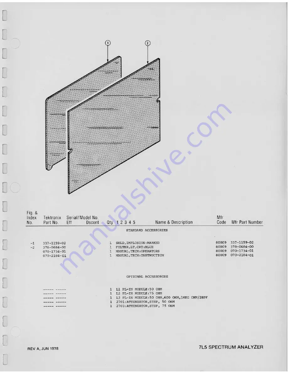 Tektronix 7L5 Скачать руководство пользователя страница 235