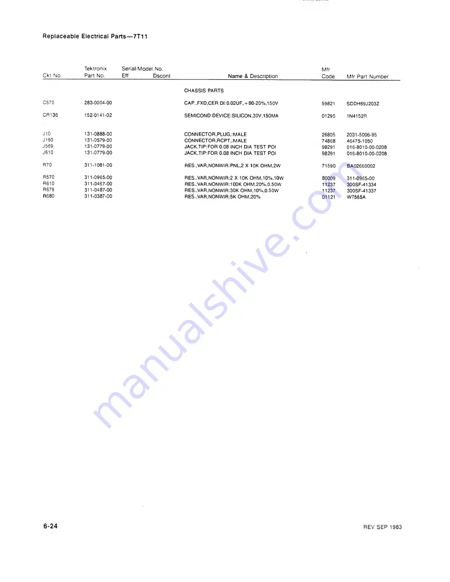 Tektronix 7T11 Instruction Manual Download Page 136