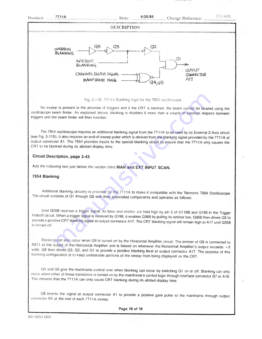 Tektronix 7T11 Скачать руководство пользователя страница 182