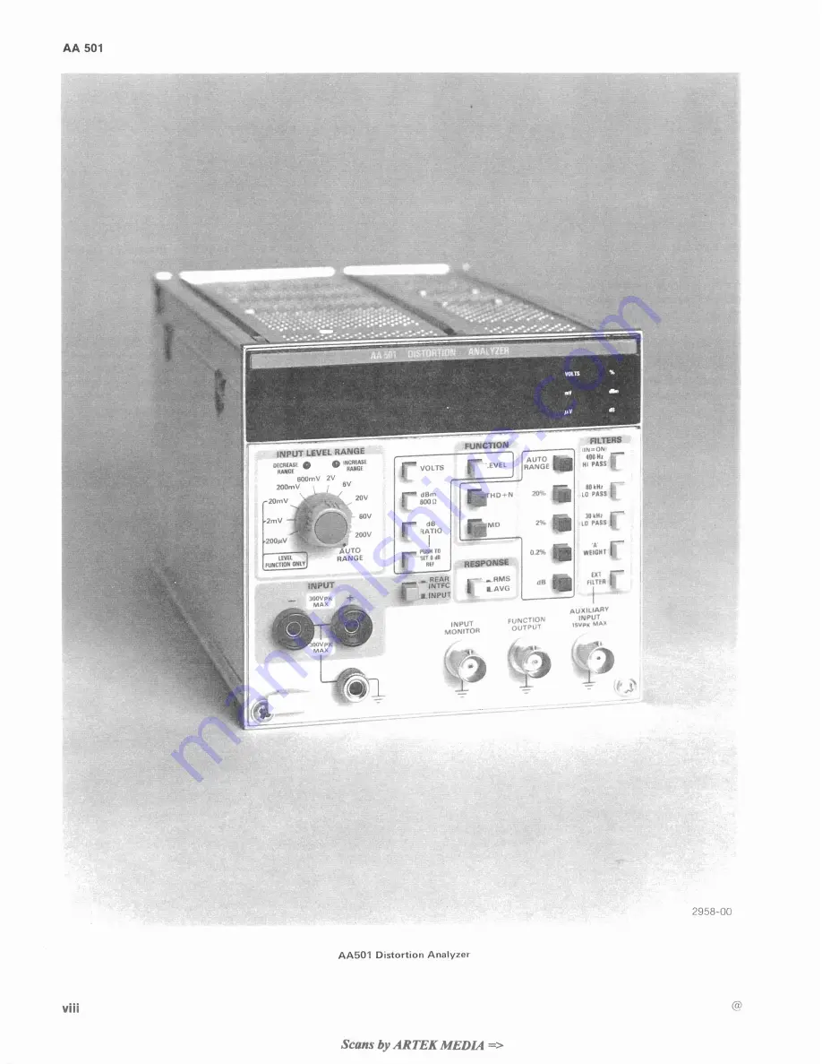 Tektronix AA 501 Скачать руководство пользователя страница 11