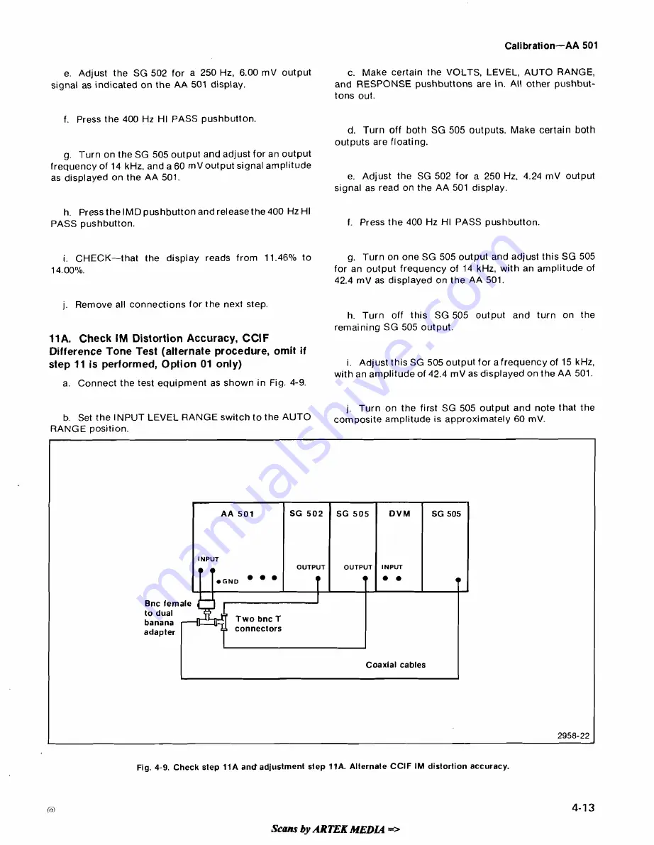 Tektronix AA 501 Скачать руководство пользователя страница 53