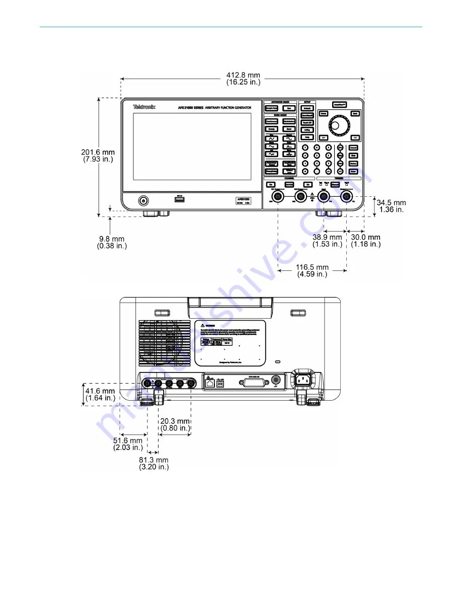 Tektronix AFG31000 Series Specification And Performance Verification Technical Reference Download Page 31