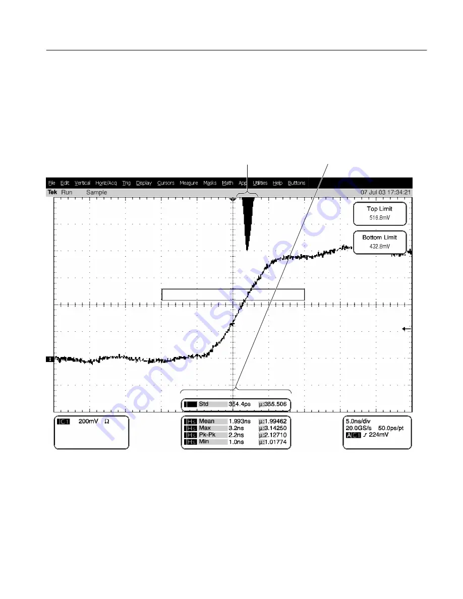 Tektronix CSA7404B Скачать руководство пользователя страница 225