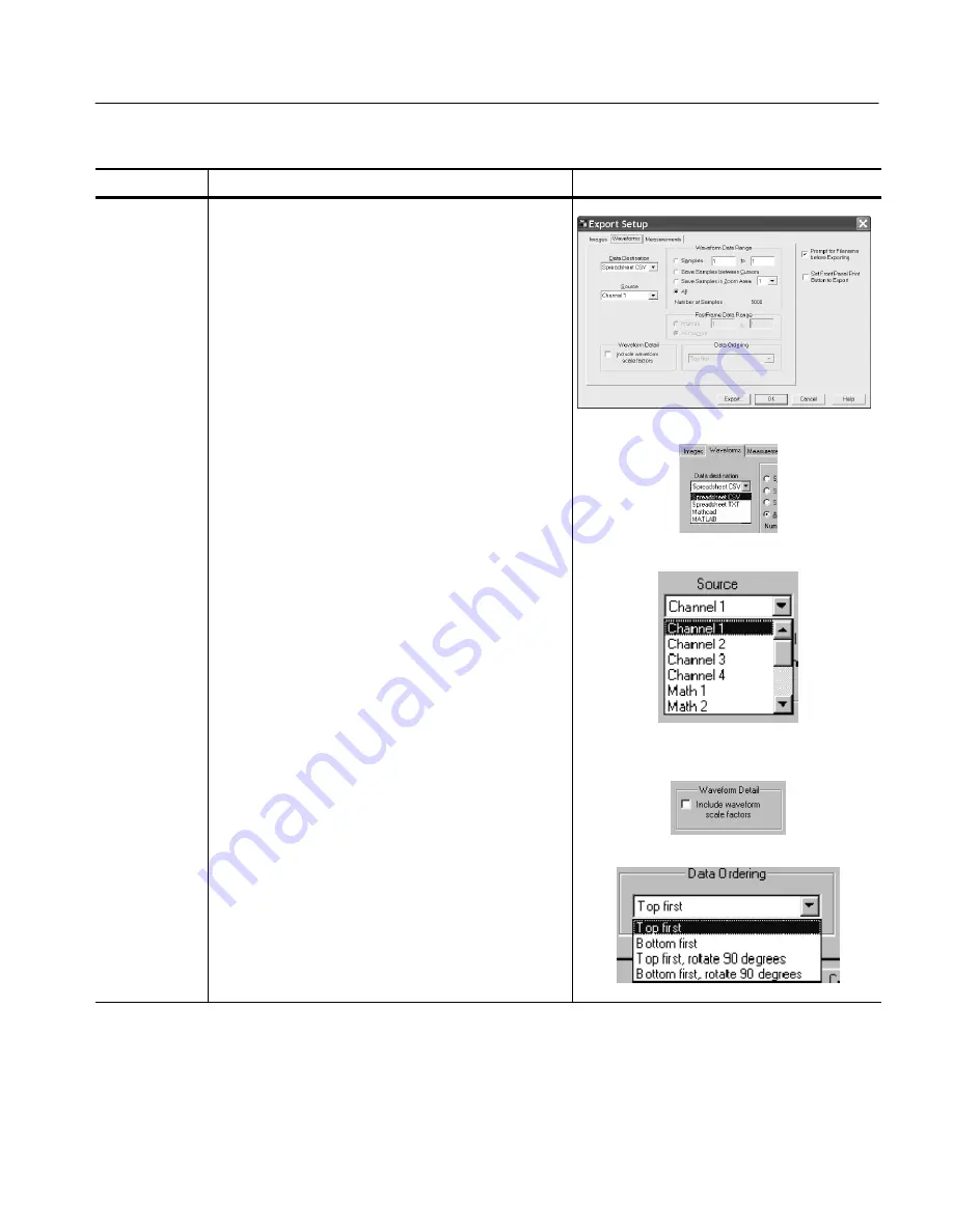 Tektronix CSA7404B User Manual Download Page 307