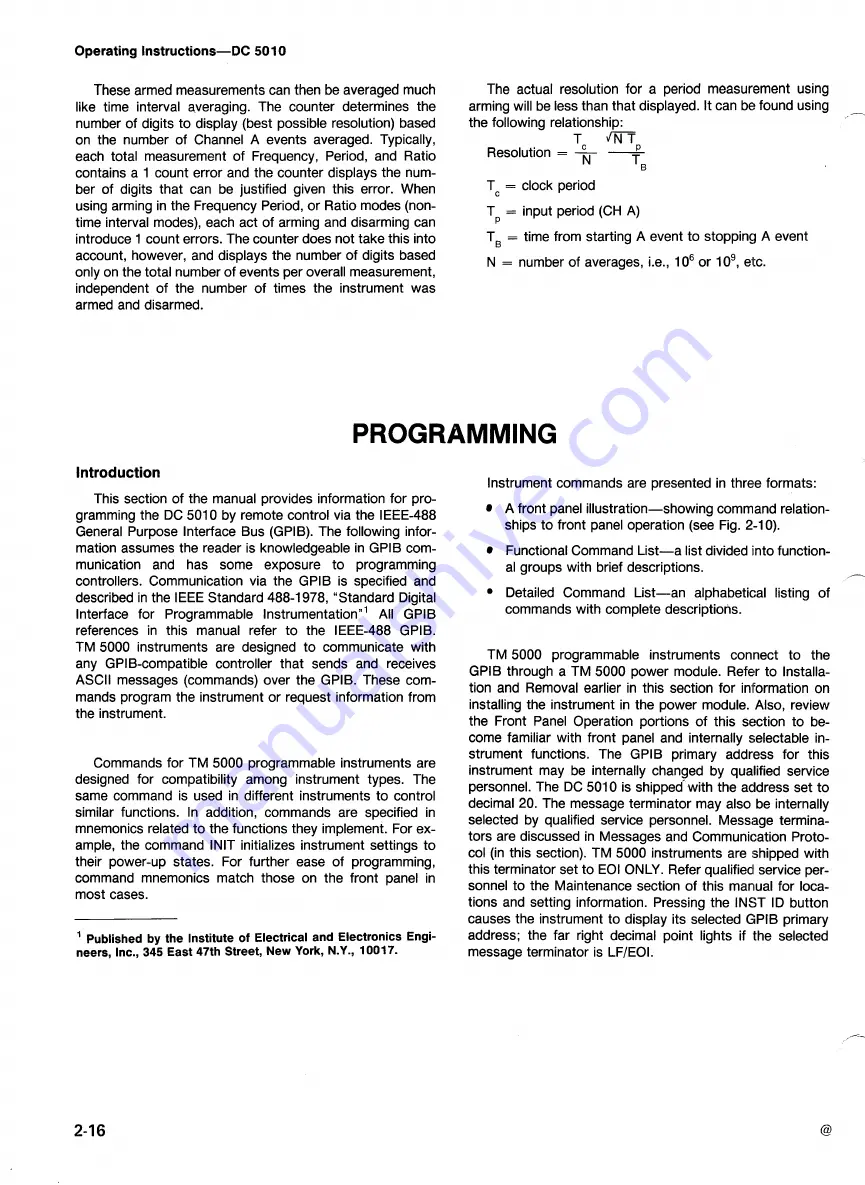 Tektronix DC5010 Instruction Manual Download Page 46