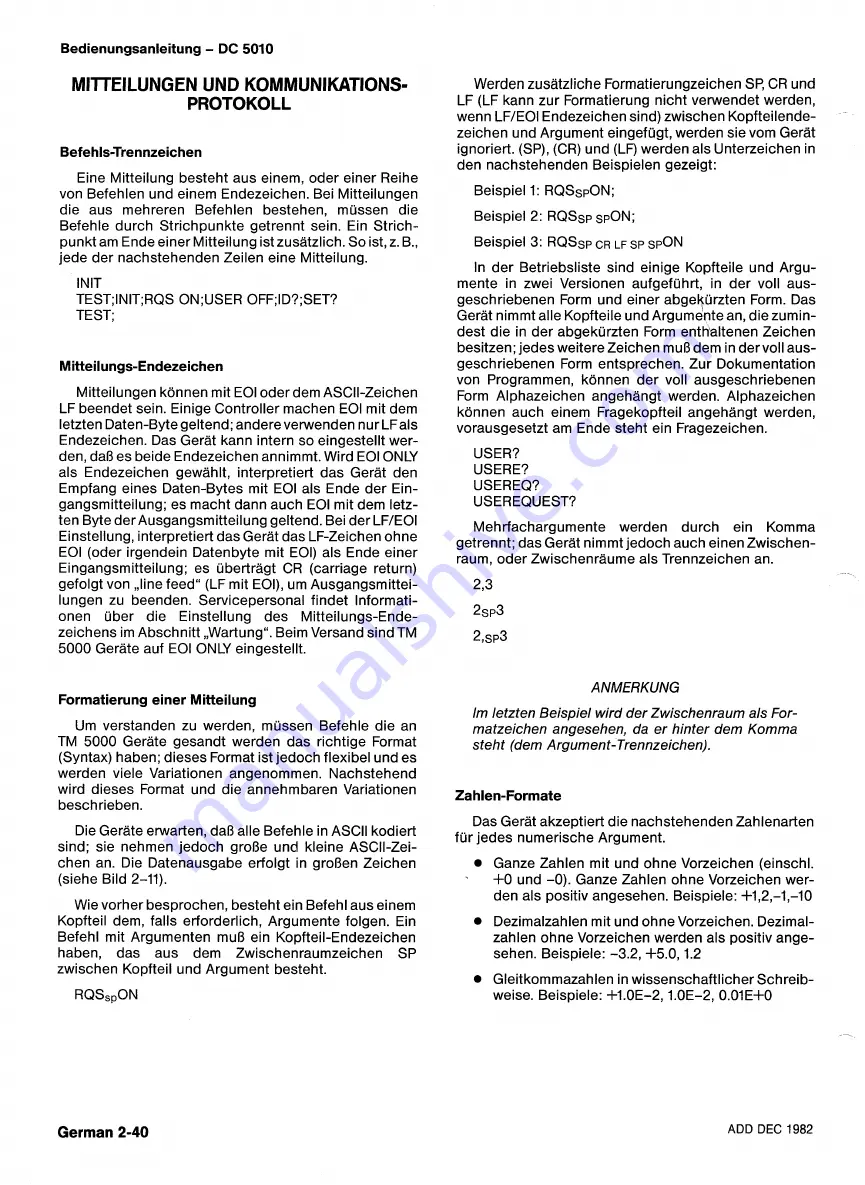 Tektronix DC5010 Скачать руководство пользователя страница 174