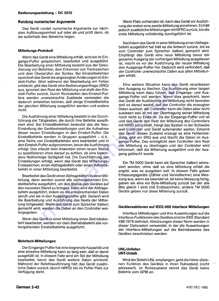 Tektronix DC5010 Instruction Manual Download Page 176