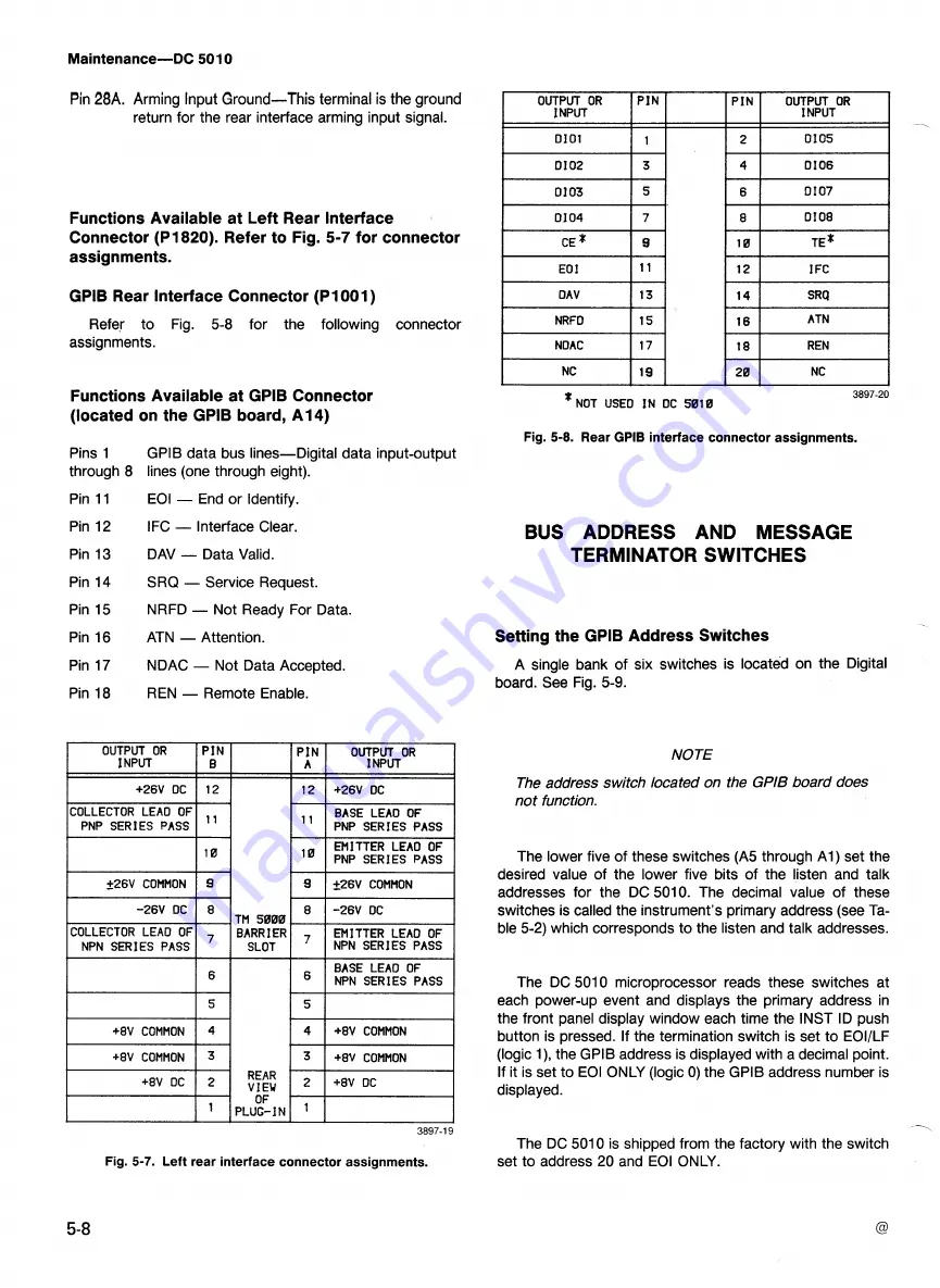 Tektronix DC5010 Instruction Manual Download Page 282