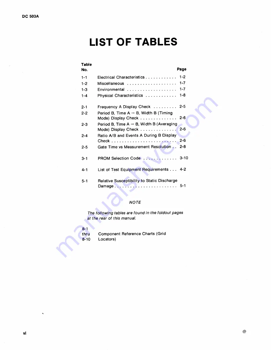 Tektronix DC503a Instruction Manual Download Page 9