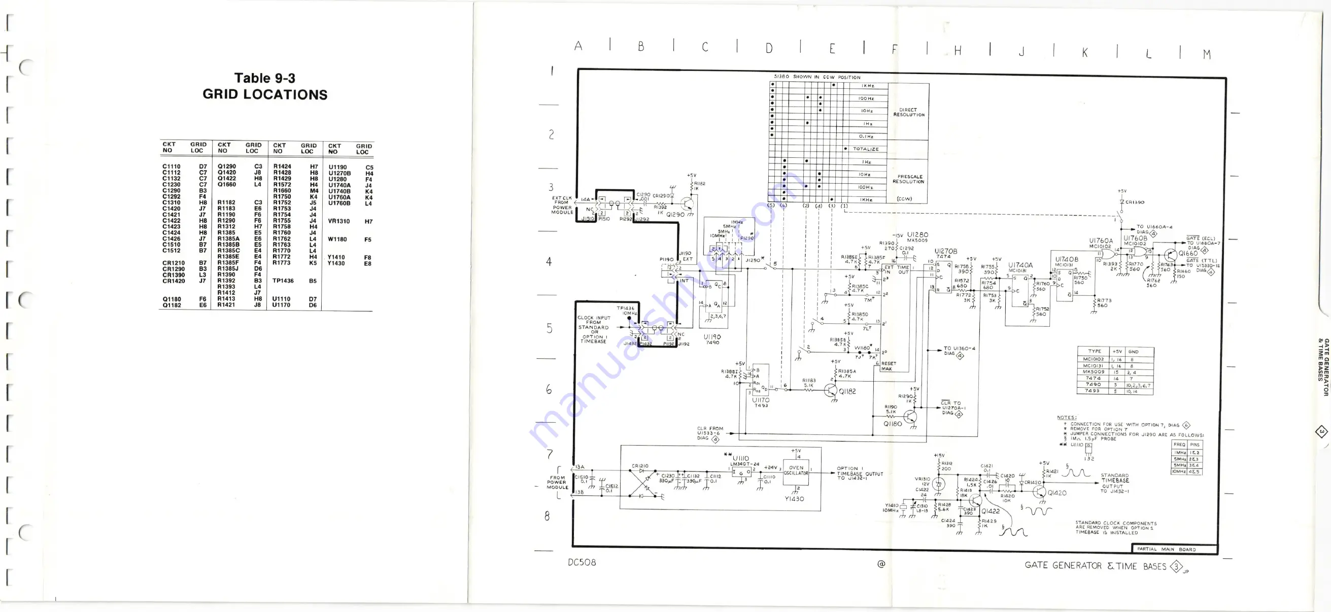 Tektronix DC508 Instruction Manual Download Page 58