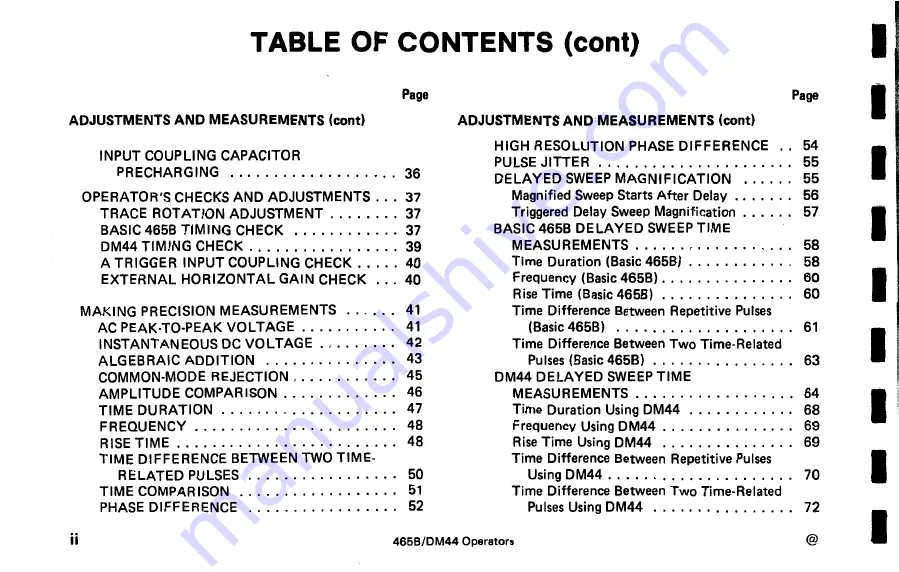 Tektronix DM44 Instruction Manual Download Page 4