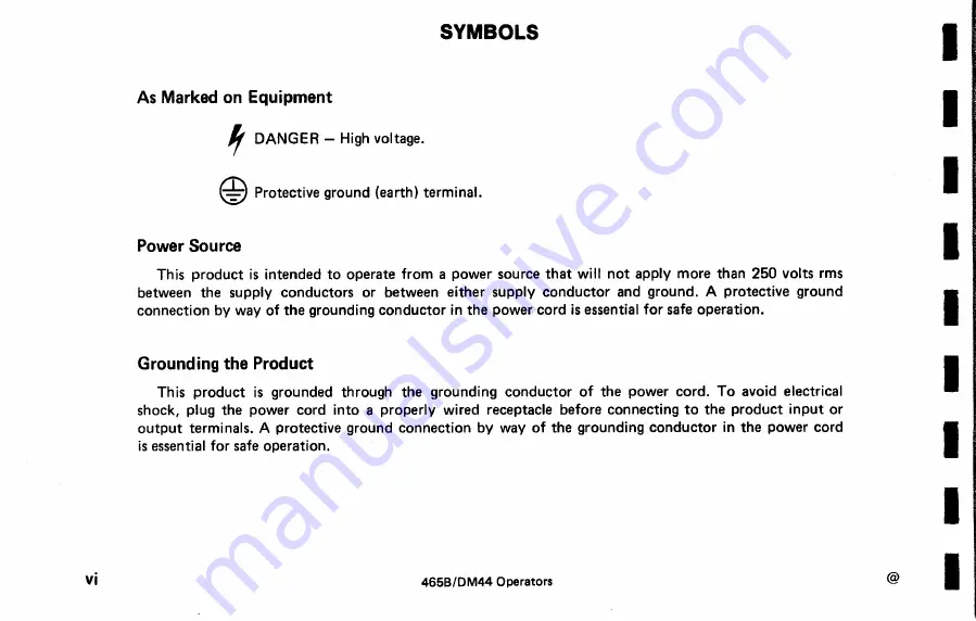 Tektronix DM44 Instruction Manual Download Page 8