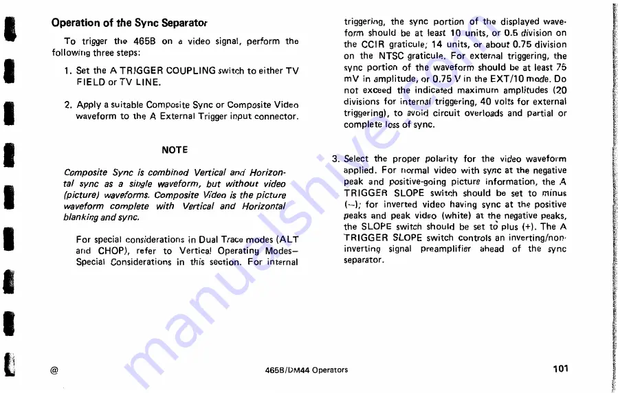 Tektronix DM44 Instruction Manual Download Page 111