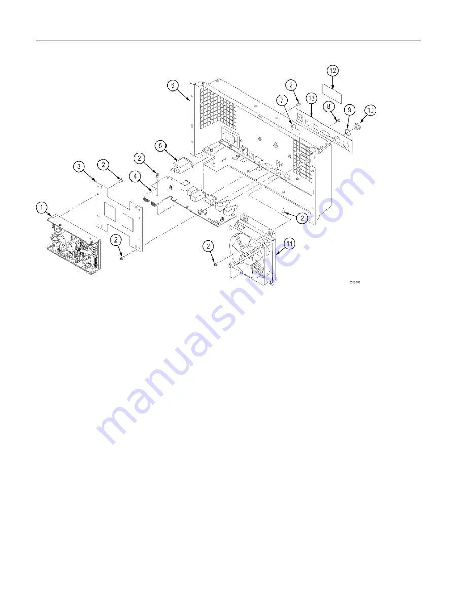 Tektronix DPO4034B Service Manual Download Page 50